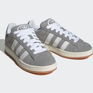 Adidas White and Tan Sneakers